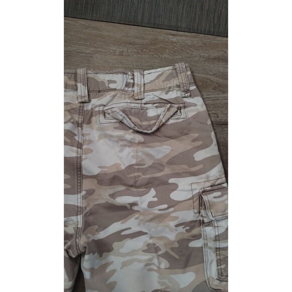 CHINOS Authentiques Cargo Shorts Army Camo Baggy Mens 40 Heavy Made Hike - Picture 6 of 9